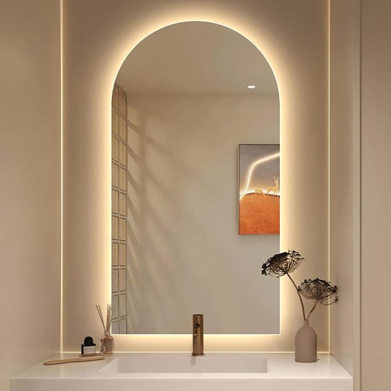 Miroir LED Saint-Gobain avec éclairage intégré