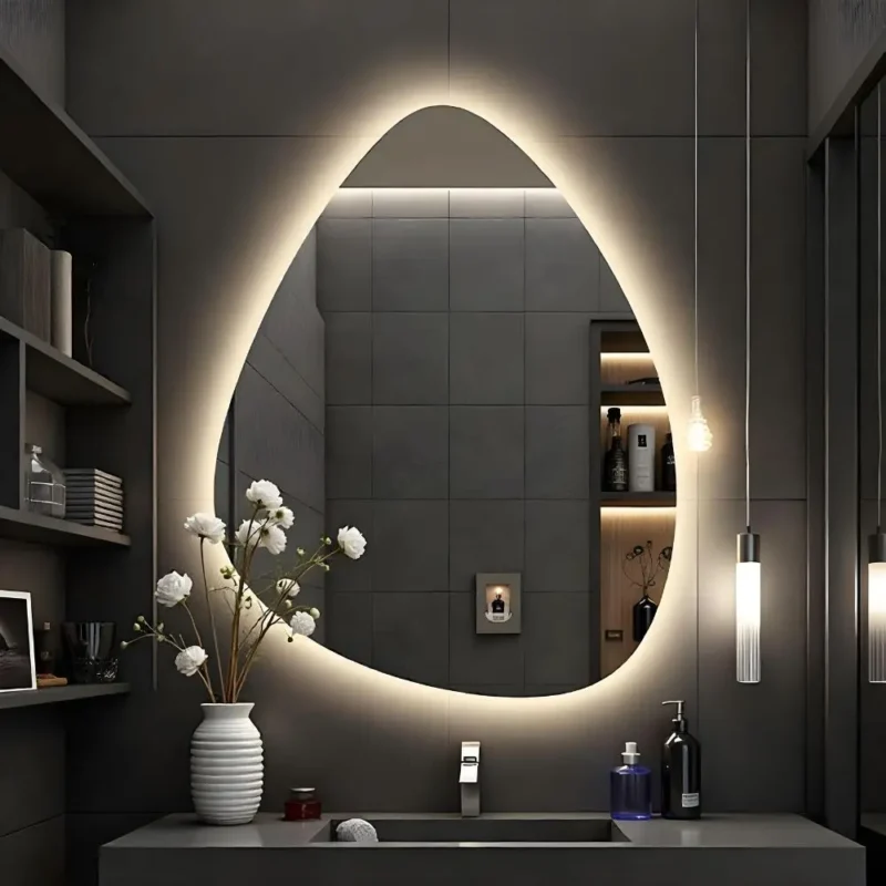 Miroir forme goutte LED Drop Touch Saint-Gobain Maroc