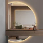 Miroir LED ELARA rectangulaire rétroéclairé pour salle de bain, verre Saint-Gobain 6 mm, fabrication sur mesure au Maroc