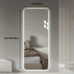 Miroir salle de bain LED Dressy Maroc – Verre Saint-Gobain 6 mm – Dimensions – Miroir sur mesure haut de gamme