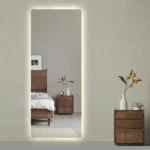 Miroir salle de bain LED Dressy Maroc – Verre Saint-Gobain 6 mm – Éclairage LED blanc neutre et lumière diffuse – Miroir sur mesure haut de gamme
