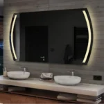 Miroir VEGA LED décoratif pour salon moderne, verre Saint-Gobain 6 mm