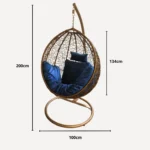 balançoire Harmony avec dimensions détaillées