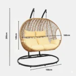 balançoire Orvella avec dimensions détaillées