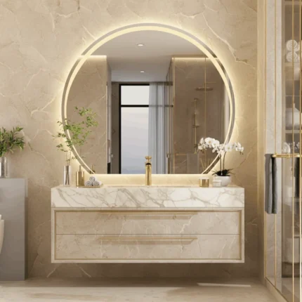 Éclairage LED du miroir salle de bain ZENITH vue frontale