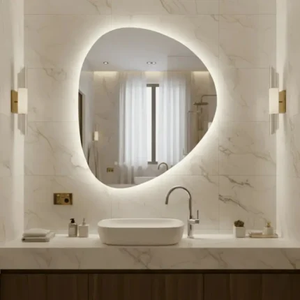 miroir ELYS salle de bain moderne vasque luxe Maroc