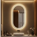 miroir Velora ovale LED rétroéclairé verre 6 mm salle de bain Maroc