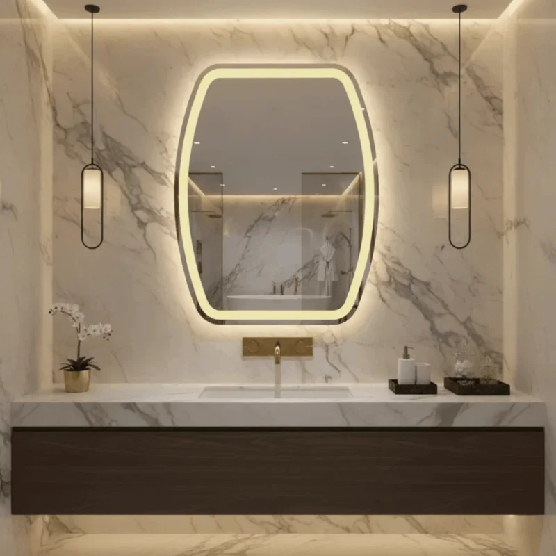 miroir led design salle de bain