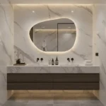 Miroir salle de bain moderne Drift avec LED rétroéclairée