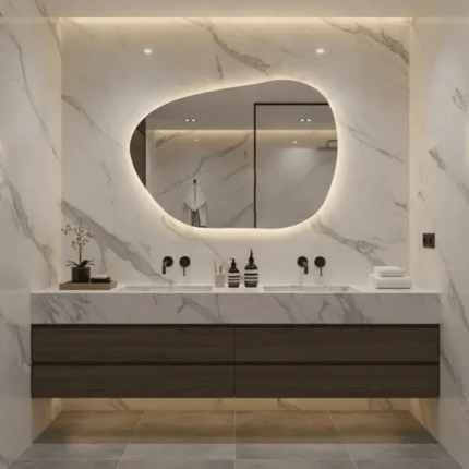 Miroir salle de bain moderne Drift avec LED rétroéclairée